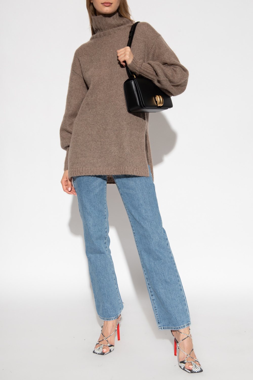 Brown Comine turtleneck sweater By Malene Birger